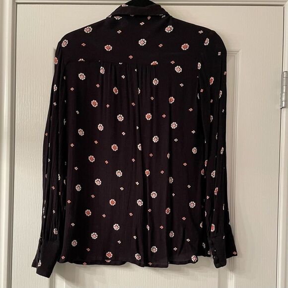 Amuse Society Floral Moonshine Blouse Sz S - Picture 7 of 7